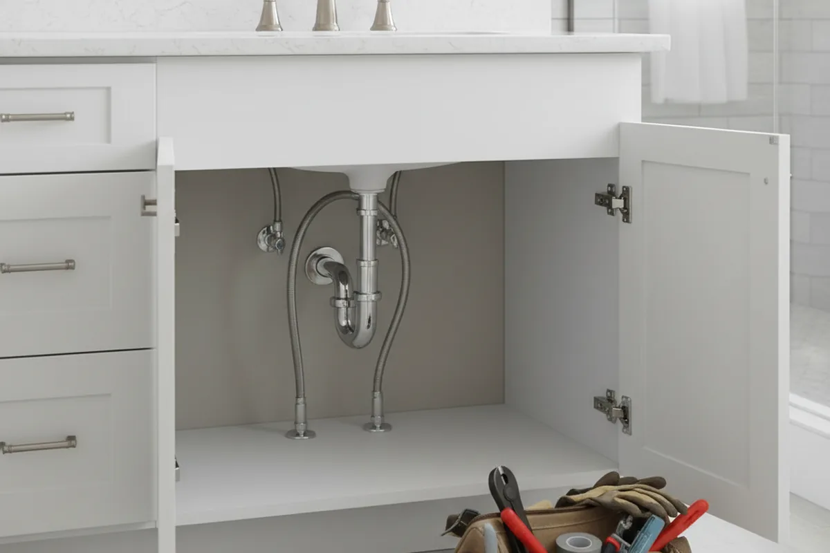 Finished fixture set after Gas Line Repair in Chico